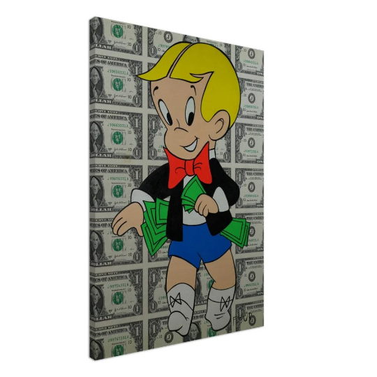 Richie Rich Wall Art Canvas - Money