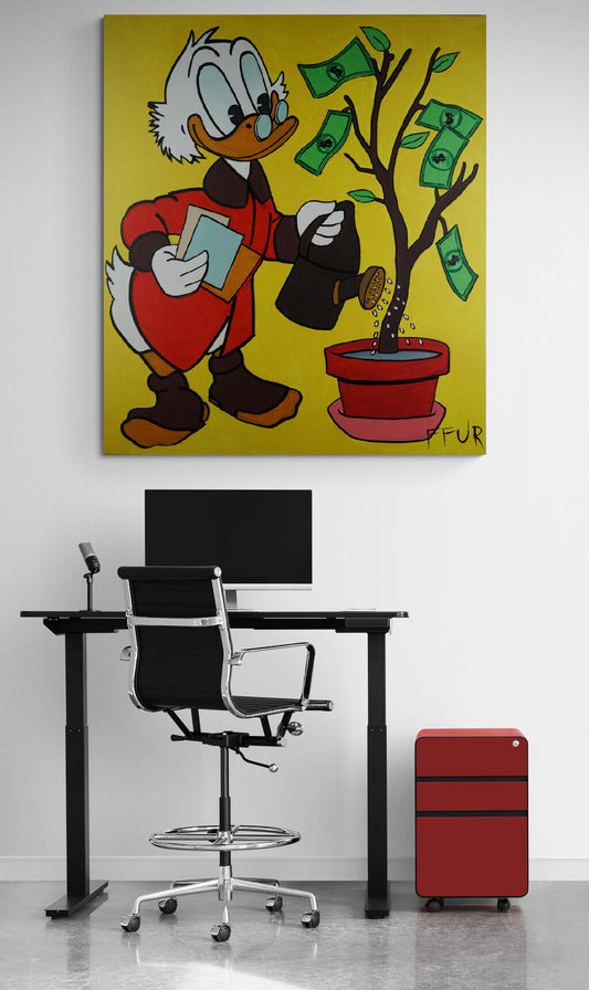 Scrooge McDuck Canvas - "Wise Investment" by FFUR
