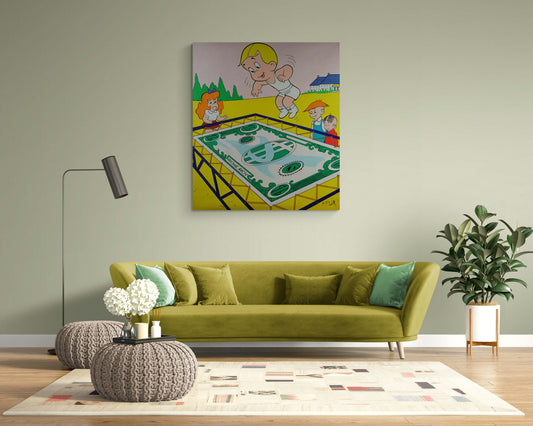 Original Canvas Wall Art "Independent": A Captivating Artwork by Independent Artist FFUR, Inspiring You to Embrace Your Independence and Take Control of Your Finances.