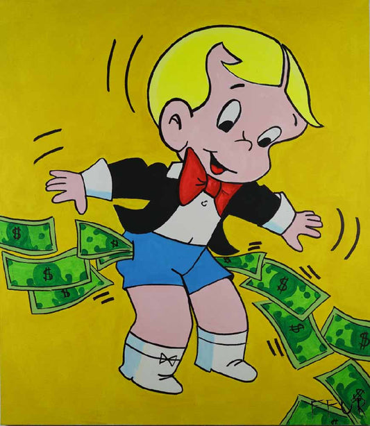 Richie Rich Wall Art Canvas - Pockets Full Of Money