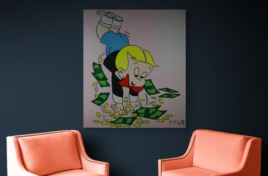 Original Art "Money = Happiness" by Artist FFUR