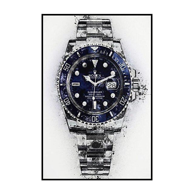 Rolex Wall Art: Graffiti Poster Canvas Painting