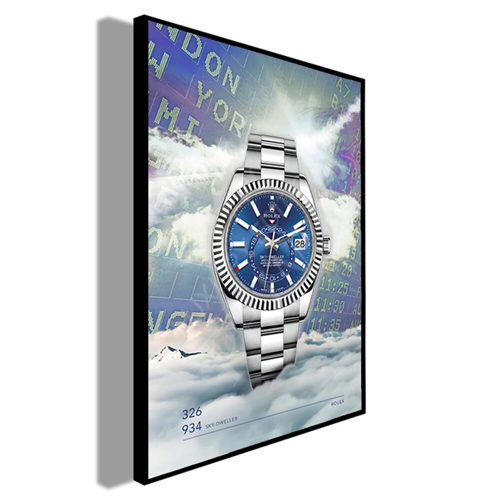 Rolex Wall Art: Graffiti Poster Canvas Painting