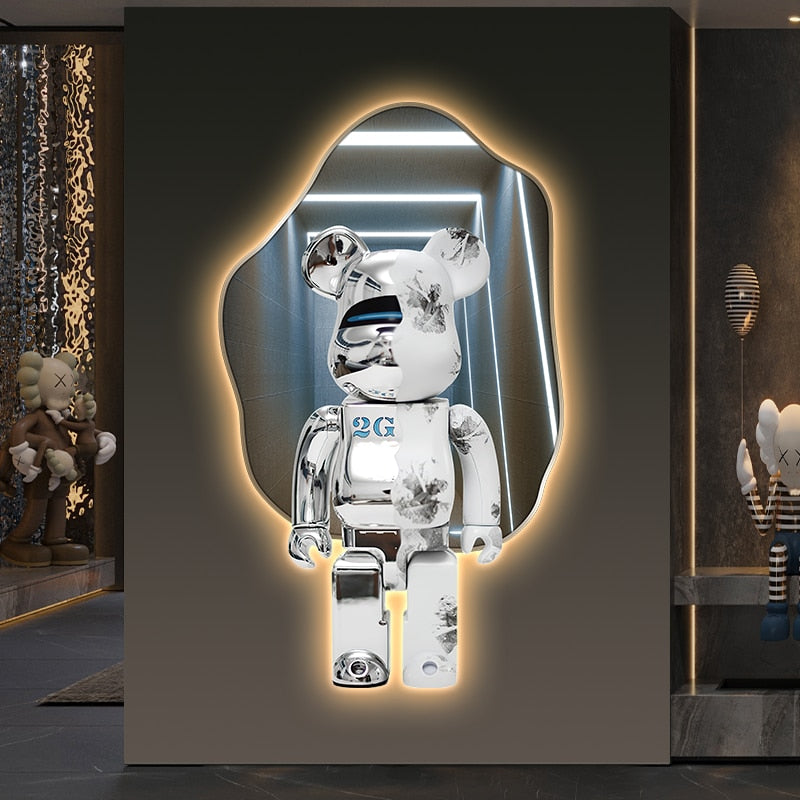 BearBrick Inspired Sculpture Home Deco Statue