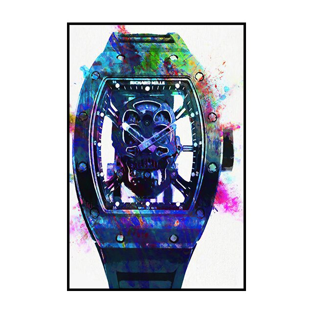 Rolex Wall Art: Graffiti Poster Canvas Painting