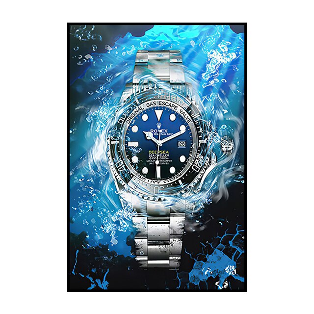 Rolex Wall Art: Graffiti Poster Canvas Painting