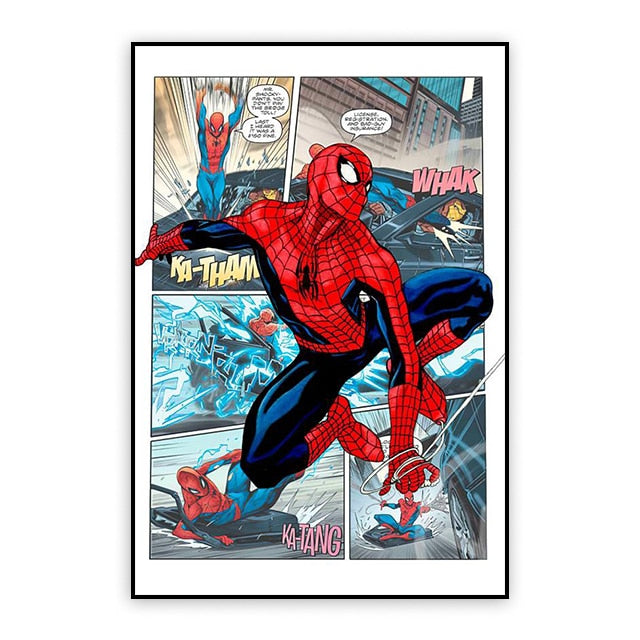 Bring Your Favorite Marvel Characters to Life with our Movie Poster Canvas Painting Collection