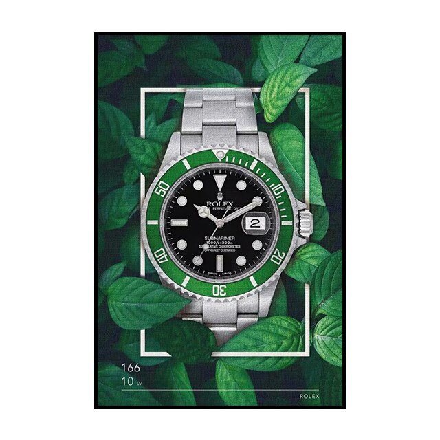 Rolex Wall Art: Graffiti Poster Canvas Painting