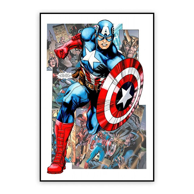 Bring Your Favorite Marvel Characters to Life with our Movie Poster Canvas Painting Collection
