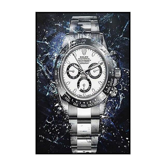 Rolex Wall Art: Graffiti Poster Canvas Painting