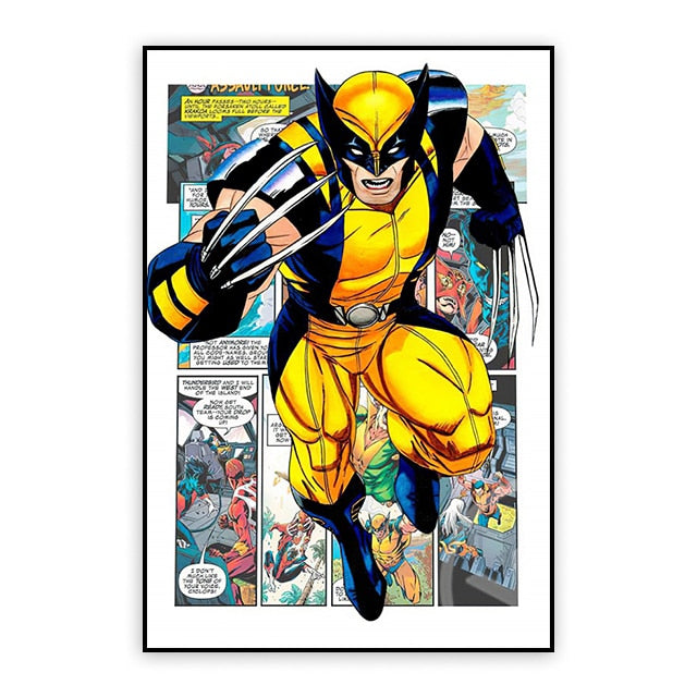 Bring Your Favorite Marvel Characters to Life with our Movie Poster Canvas Painting Collection