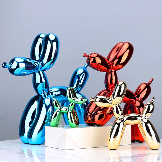 Balloon Dog Electroplated Sculpture Home Deco Statue