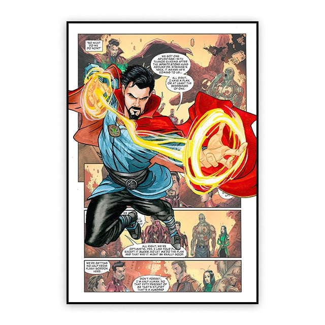 Bring Your Favorite Marvel Characters to Life with our Movie Poster Canvas Painting Collection
