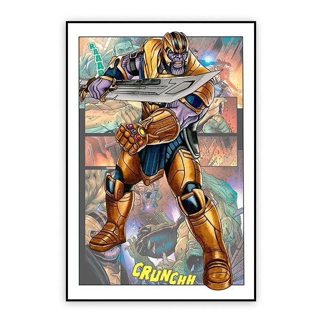 Bring Your Favorite Marvel Characters to Life with our Movie Poster Canvas Painting Collection
