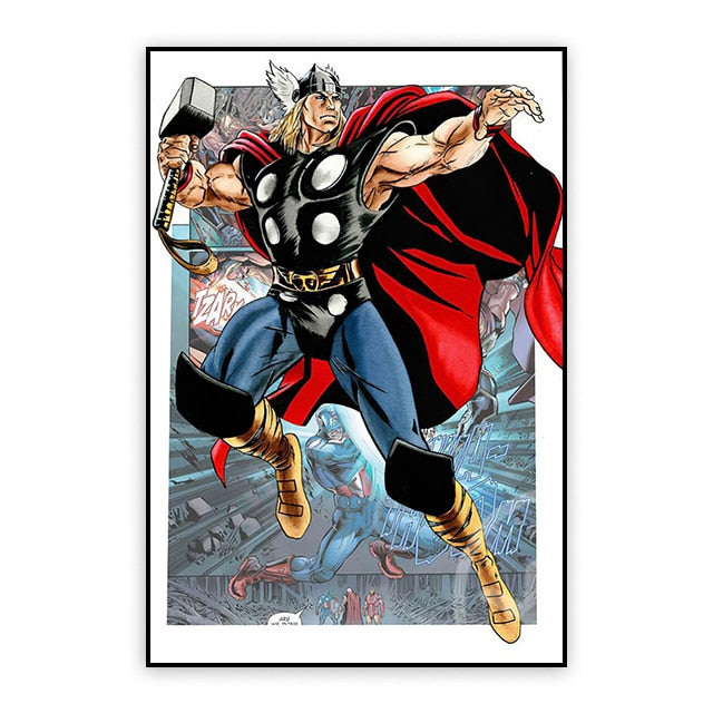 Bring Your Favorite Marvel Characters to Life with our Movie Poster Canvas Painting Collection