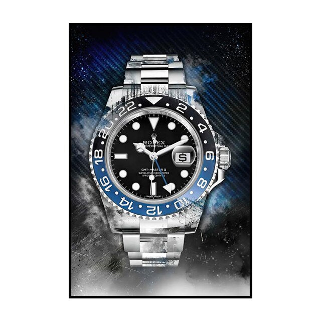 Rolex Wall Art: Graffiti Poster Canvas Painting