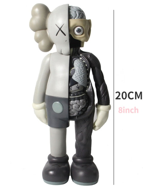 KAWS Figure Statue Collection, Action Figure Toy Ornaments (Black -HT)