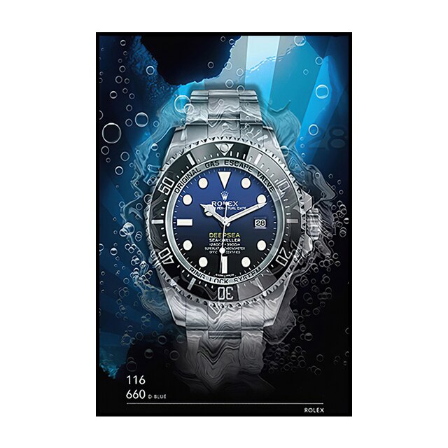 Rolex Wall Art: Graffiti Poster Canvas Painting