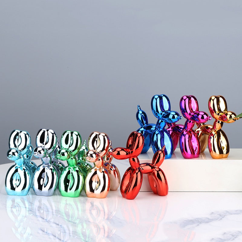 Balloon Dog Electroplated Sculpture Home Deco Statue