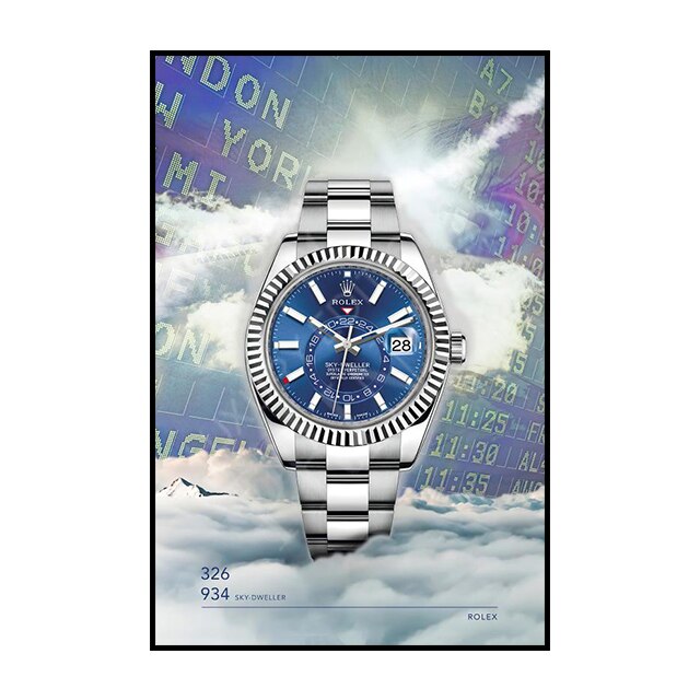 Rolex Wall Art: Graffiti Poster Canvas Painting