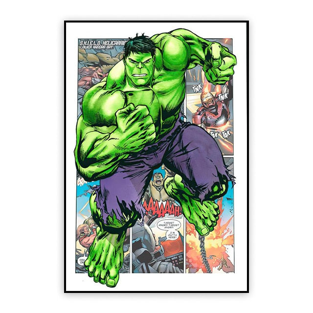 Bring Your Favorite Marvel Characters to Life with our Movie Poster Canvas Painting Collection