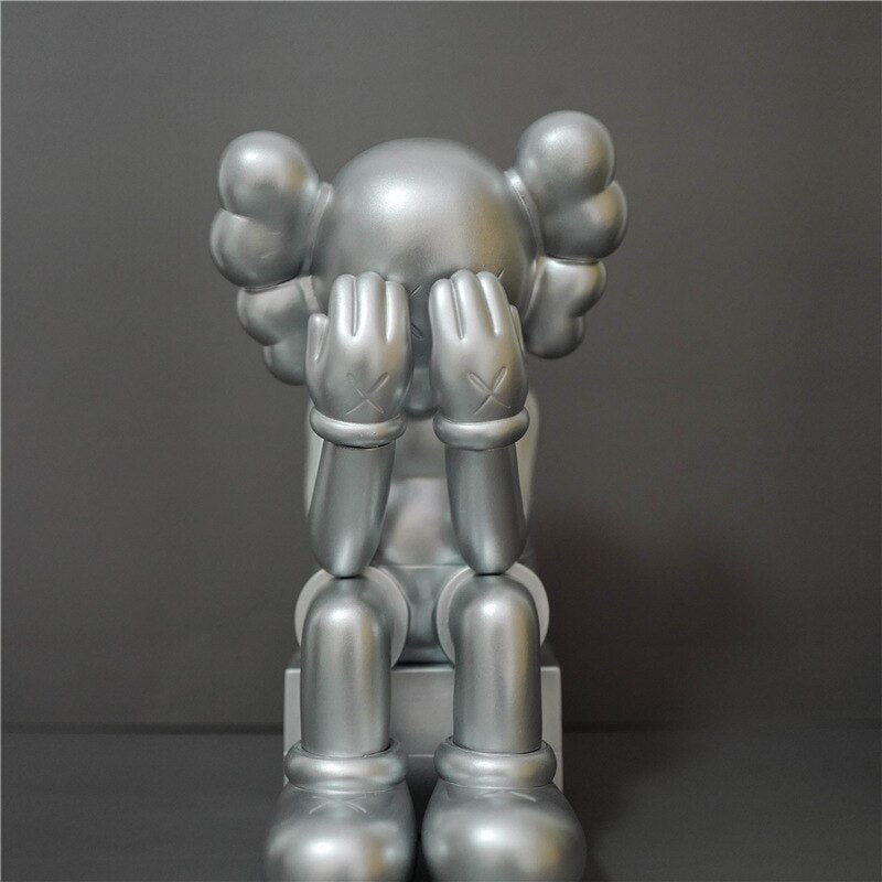 KAWS Iconic Figurine: PVC Collectible Model with XX Eyes for Home Decoration