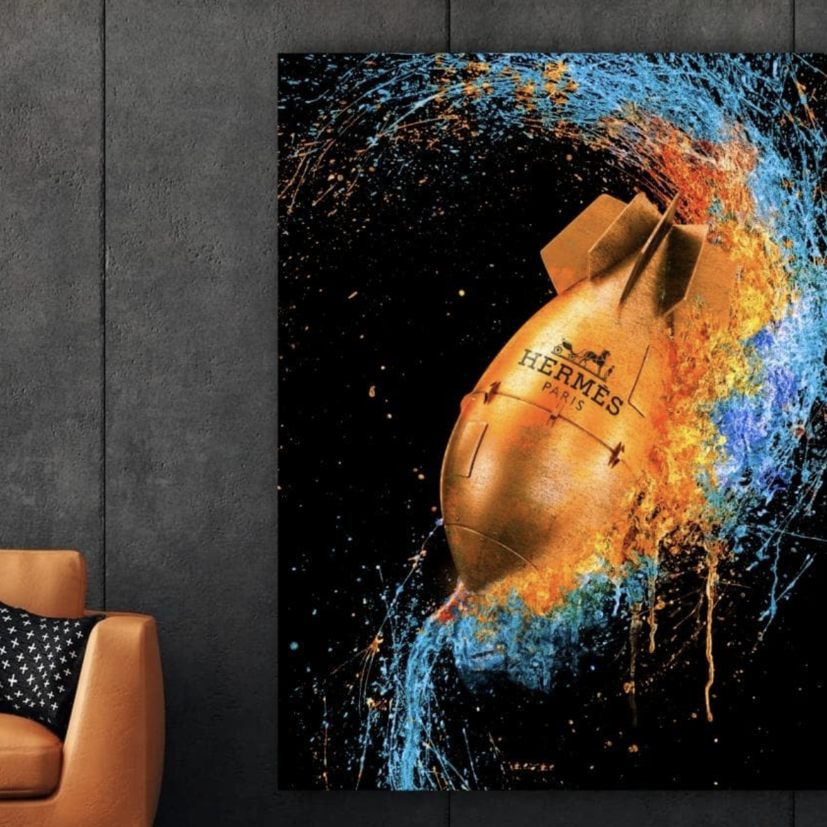 The Hermes Bomb Canvas