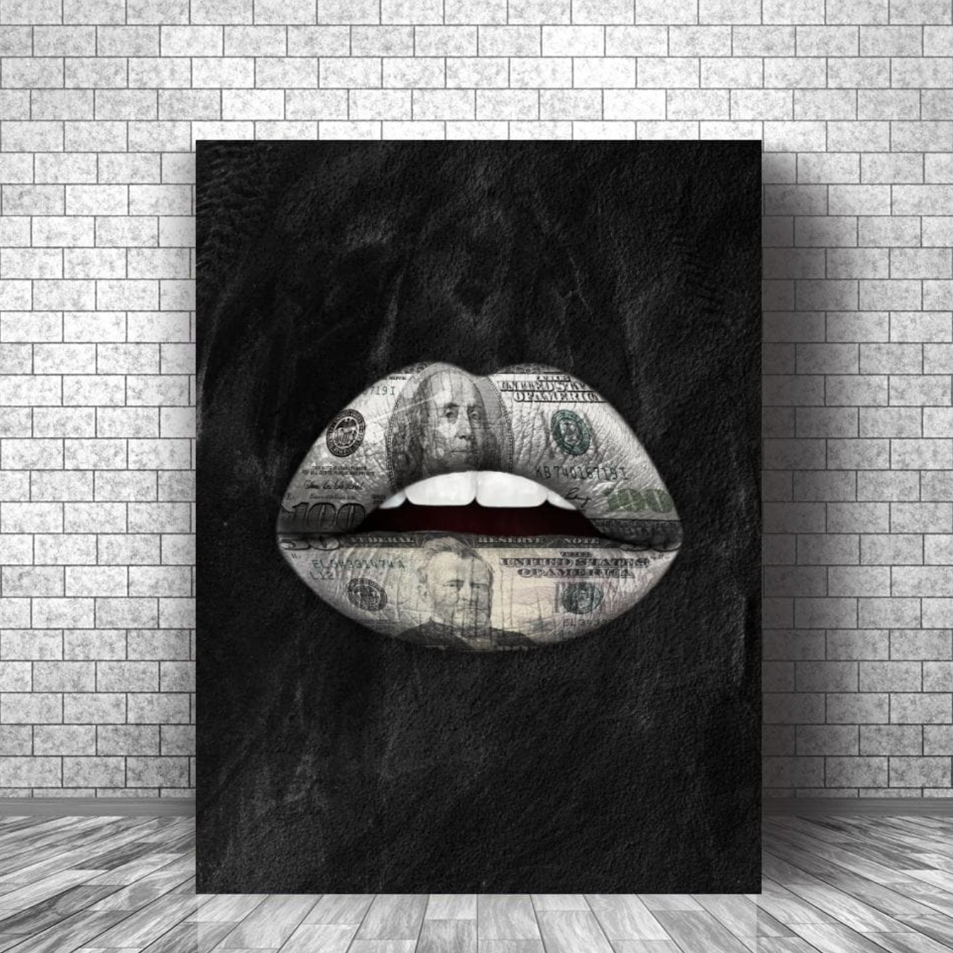 The Money Kiss Canvas