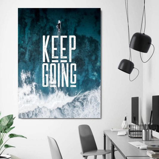 Keep Going Motivational Canvas