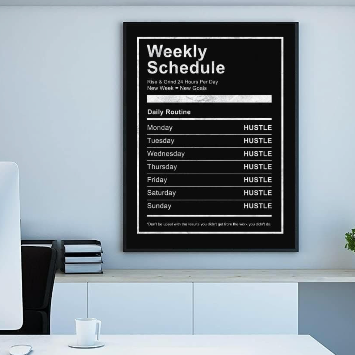 The Hustle Schedule Canvas