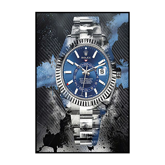 Rolex Wall Art: Graffiti Poster Canvas Painting