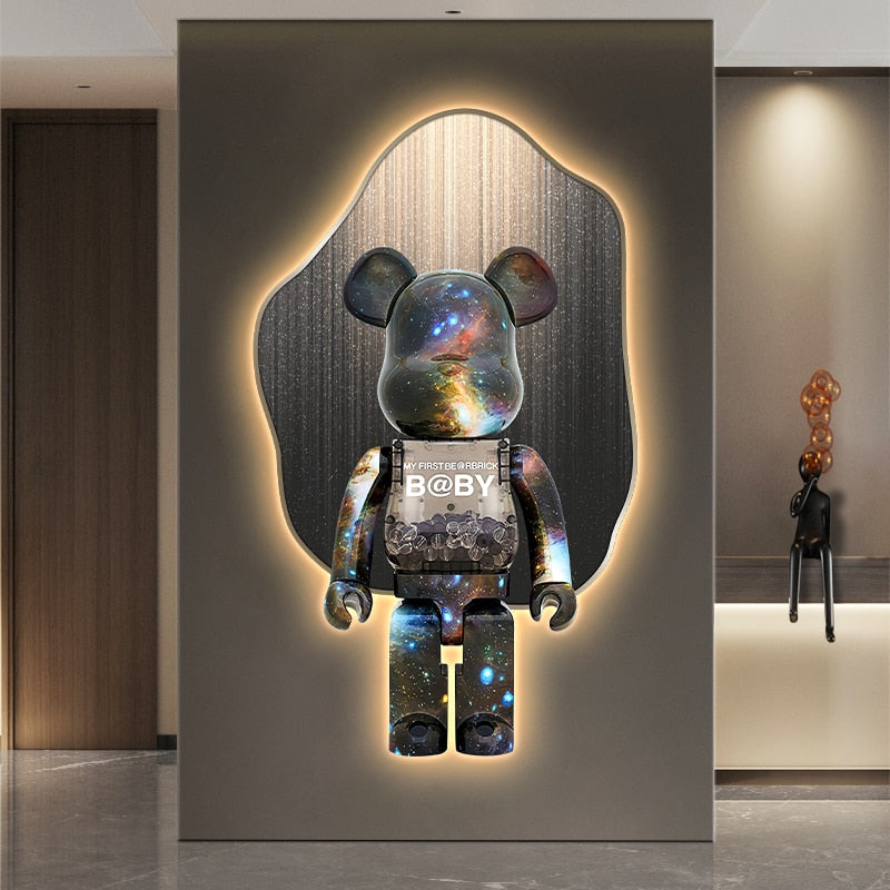 BearBrick Inspired Sculpture Home Deco Statue