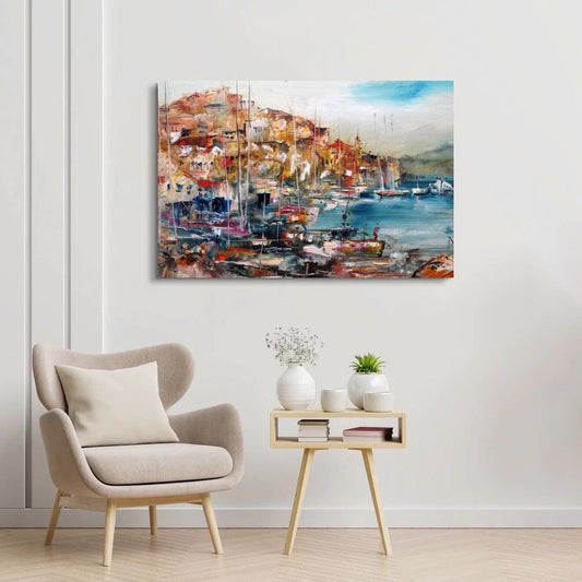 The Houses On The Hill Canvas